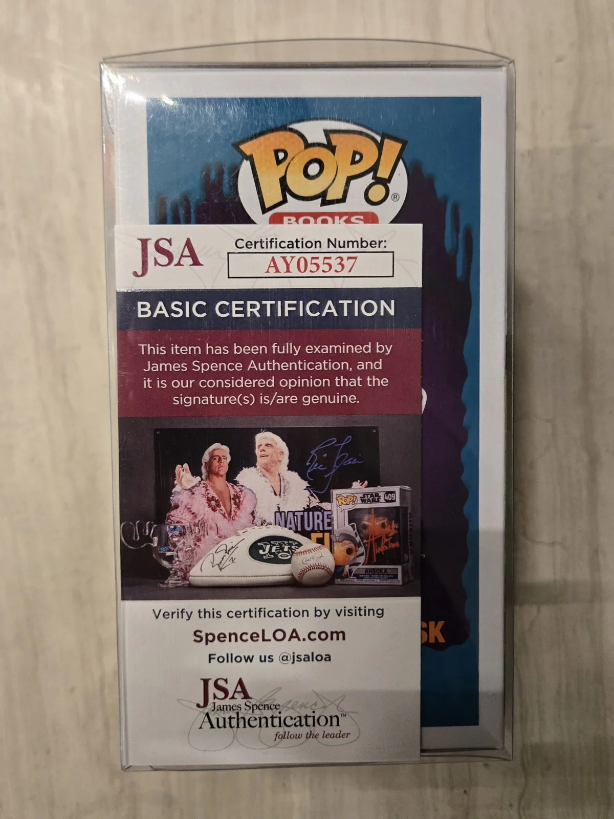 Tim Jacobus — Tim Jacobus Signed Goosebumps "Haunted Mask" Funko Pop #33~ JSA Witnessed!, image 5