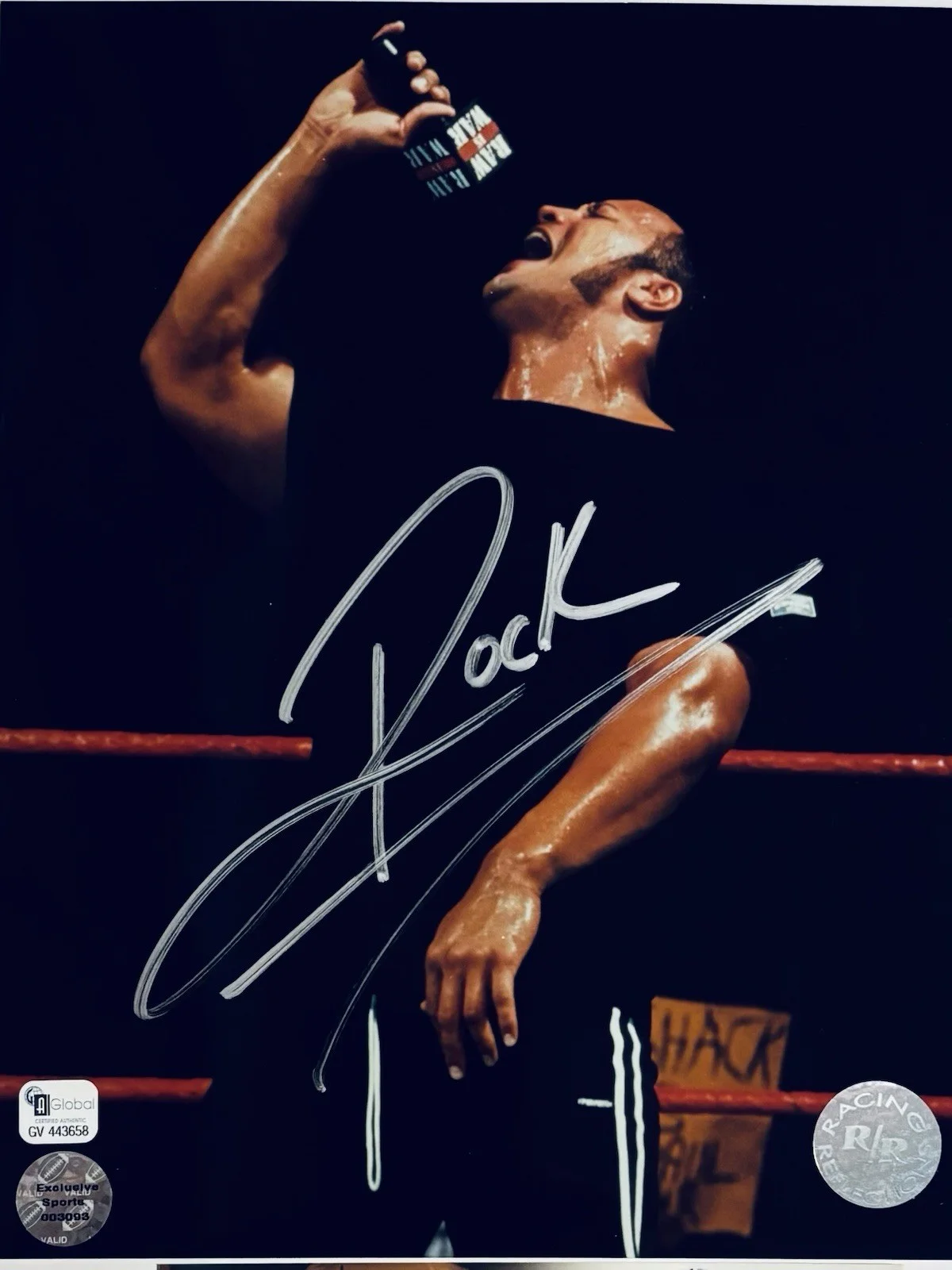 The Rock Signed 8x10 GA, image 2