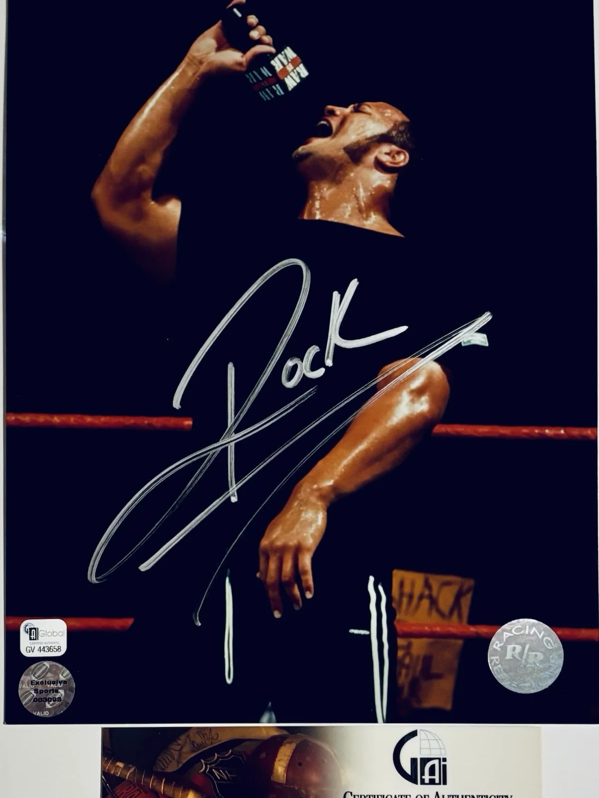 The Rock Signed 8x10 GA, image 3