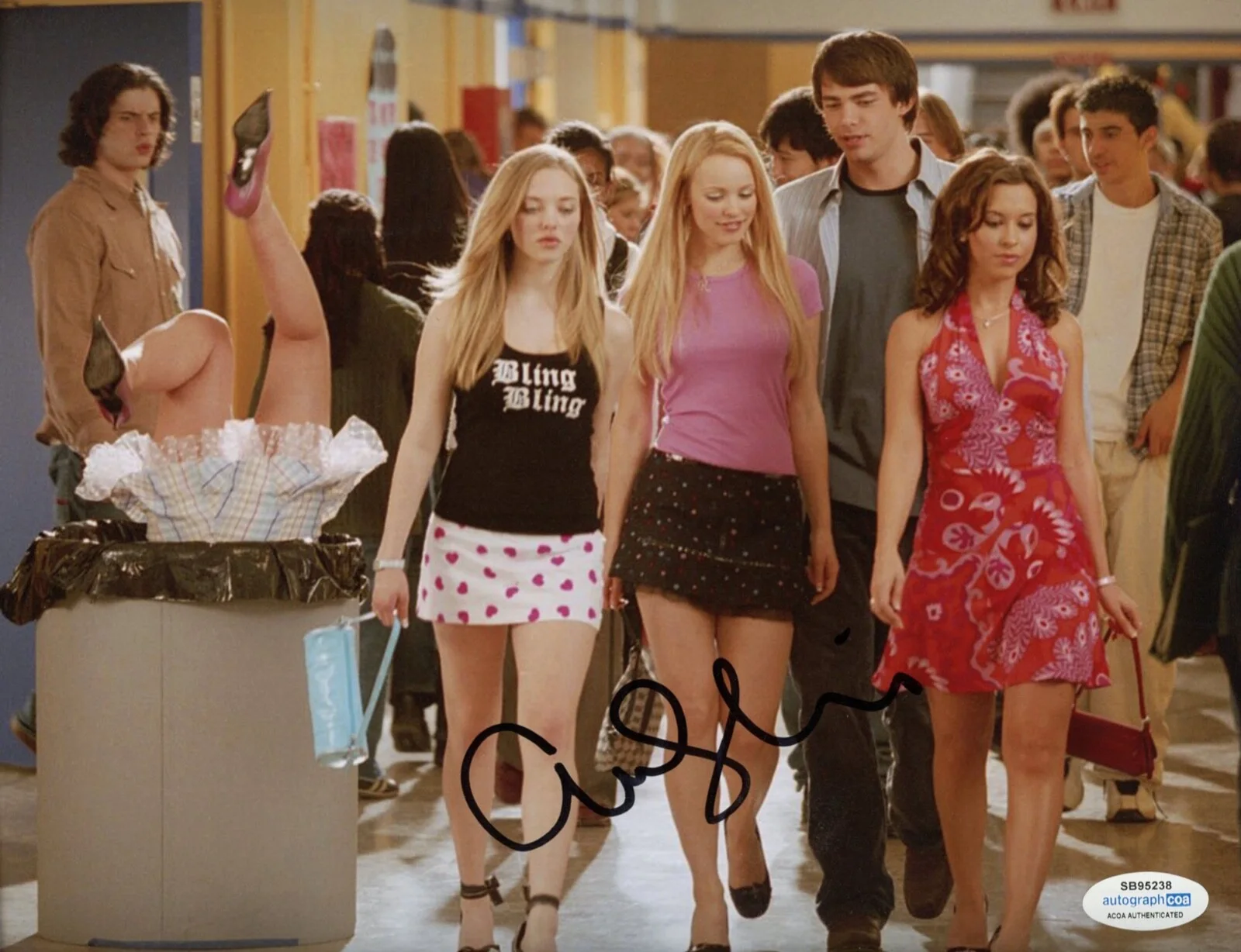 AMANDA SEYFRIED — Amanda Seyfried signed "MEAN GIRLS" 8x10 Photo m EXACT PROOF Plastics Karen ACOA, изображение 4