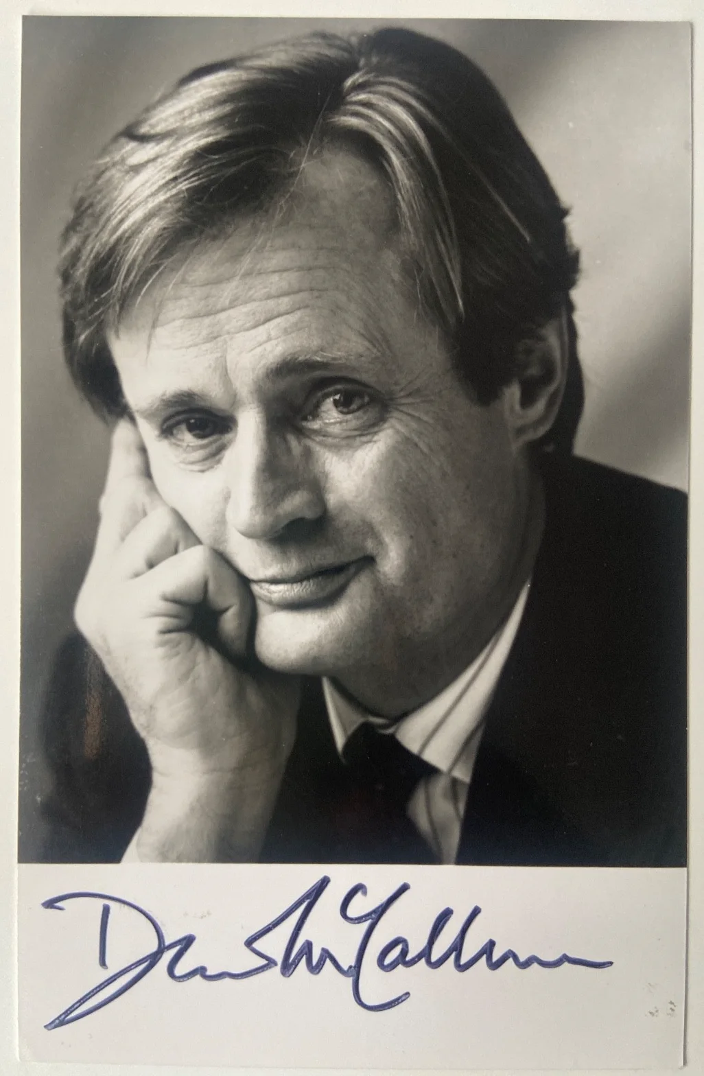 David McCallum-Man From Uncle/NCIS Signed B/W Photo 3"x5", image 2