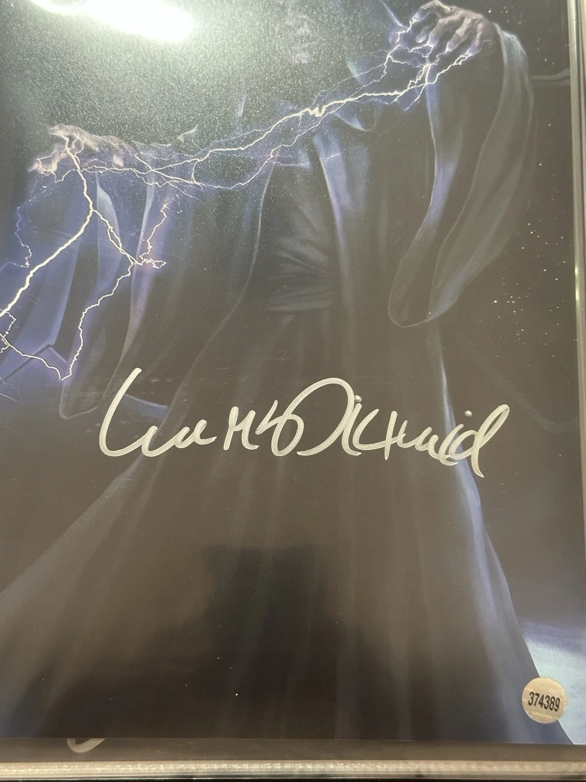 Ian McDiarmid Emperor Palpatine Star Wars Autographed 8x10 photo with COA, изображение 2