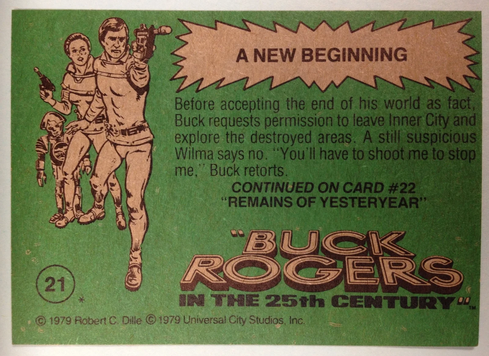 Gil Gerard — Gil Gerard Signed Buck Rogers Card #21 1979 Witnessed in-Person Signature COA, изображение 2