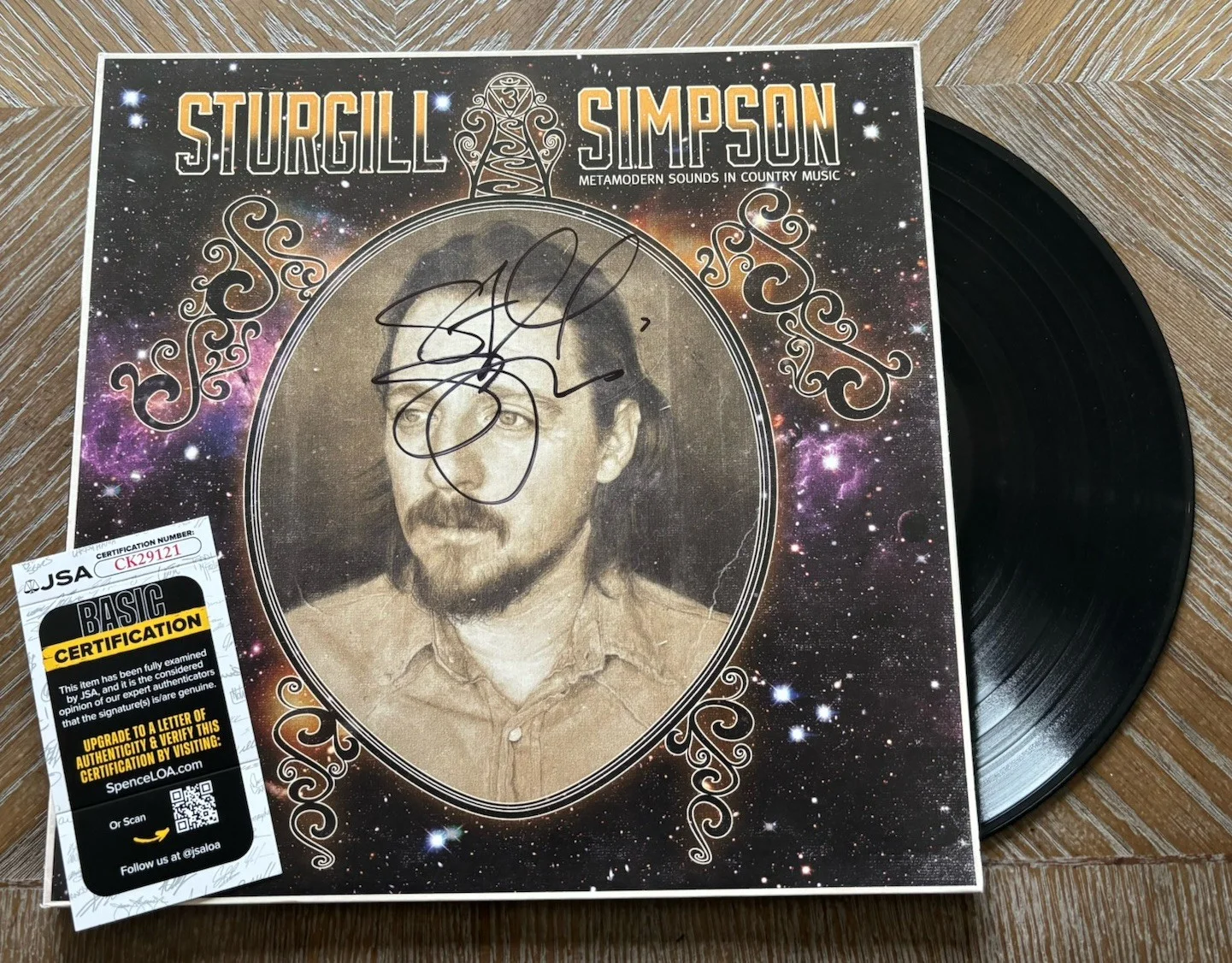 Sturgill Simpson Signed METAMODERN SOUNDS IN COUNTRY MUSIC JSA Vinyl Album LP, изображение 2