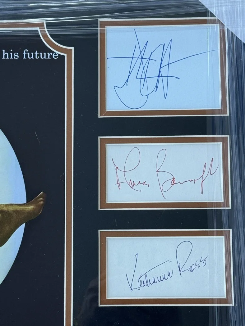 Dustin Hoffman, Katharine Ross, Ann Bancroft — The Graduate Signed Cast Cuts Dustin Hoffman Katharine Ross +4 Framed BAS, image 2