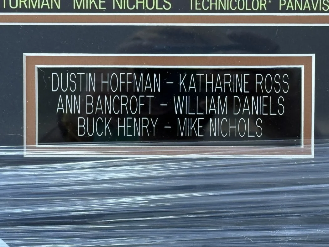 Dustin Hoffman, Katharine Ross, Ann Bancroft — The Graduate Signed Cast Cuts Dustin Hoffman Katharine Ross +4 Framed BAS, image 4
