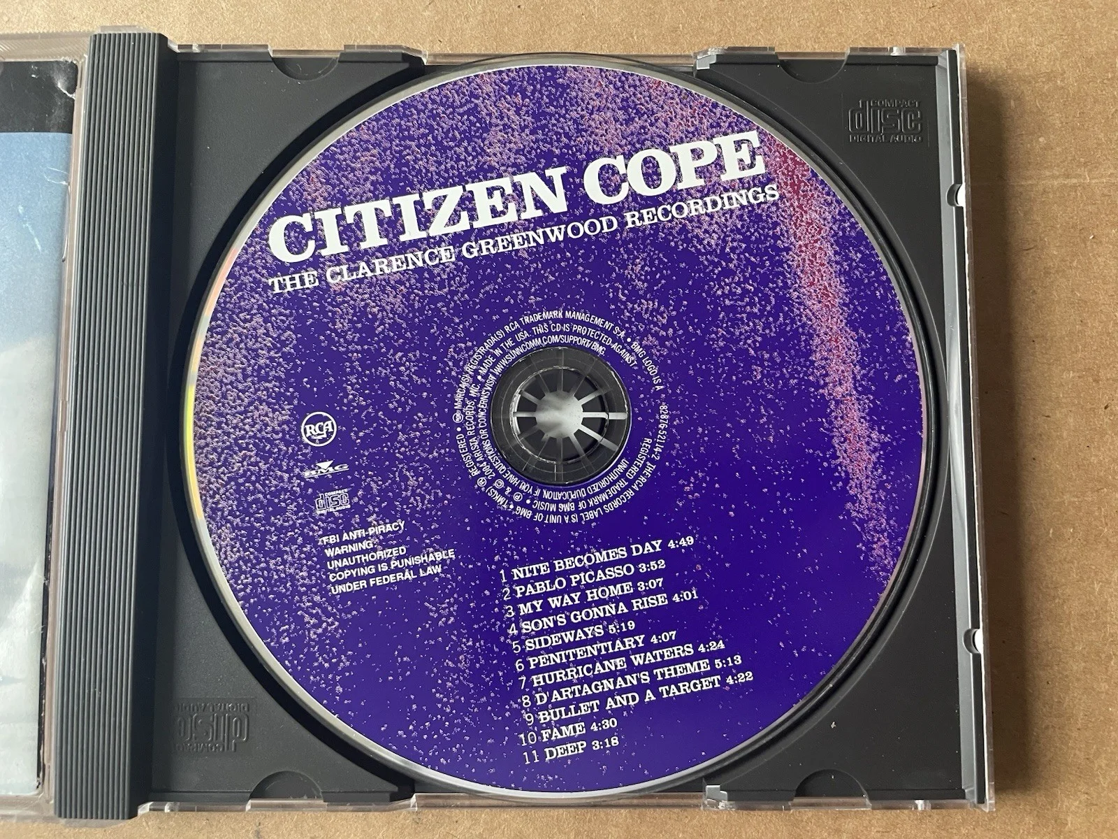 Citizen Cope the Clarence Greenwood Recordings CD Signed Autographed, изображение 5