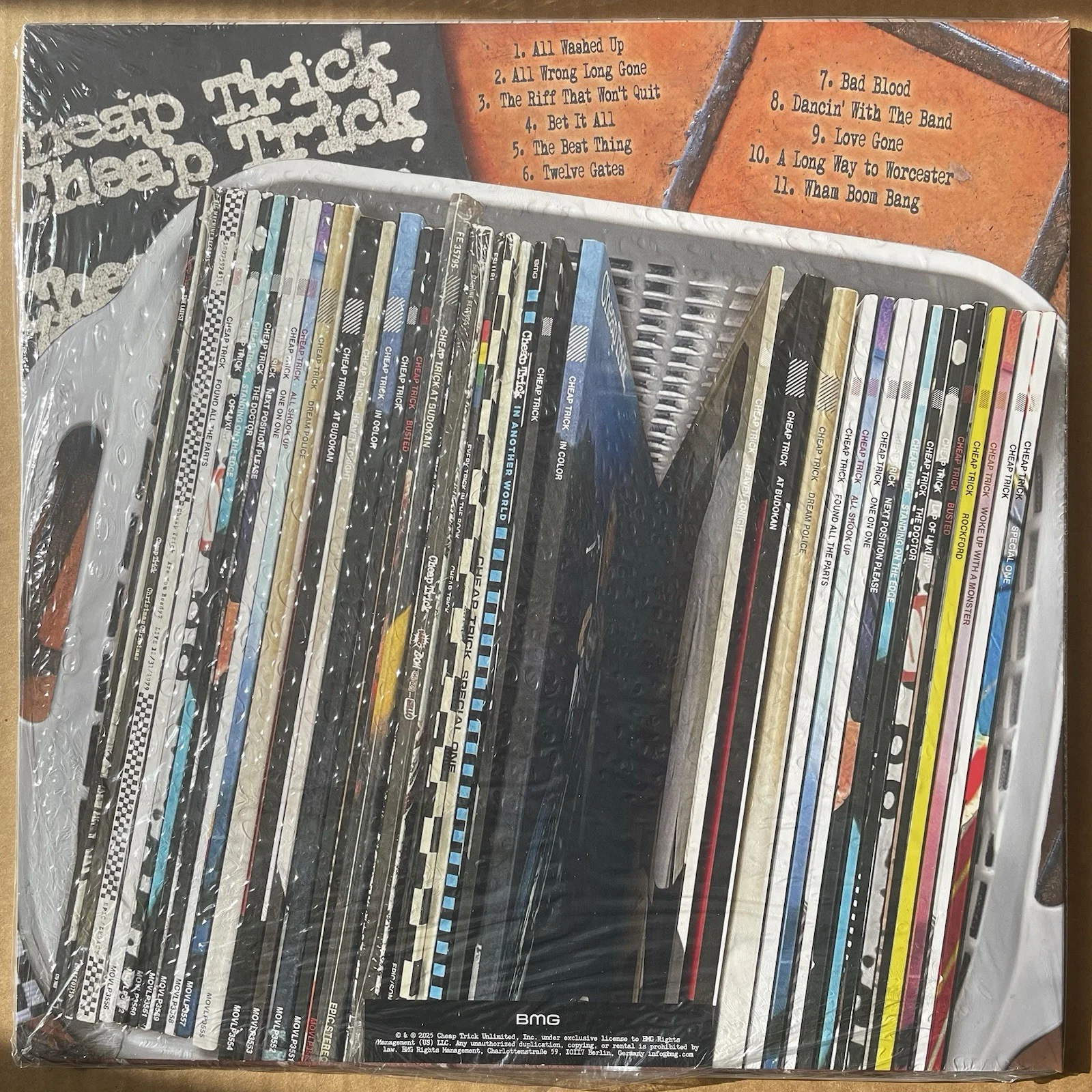 Cheap Trick All Washed Up SEALED LP w Signed Auto Insert Graphite Marble Vinyl, image 3