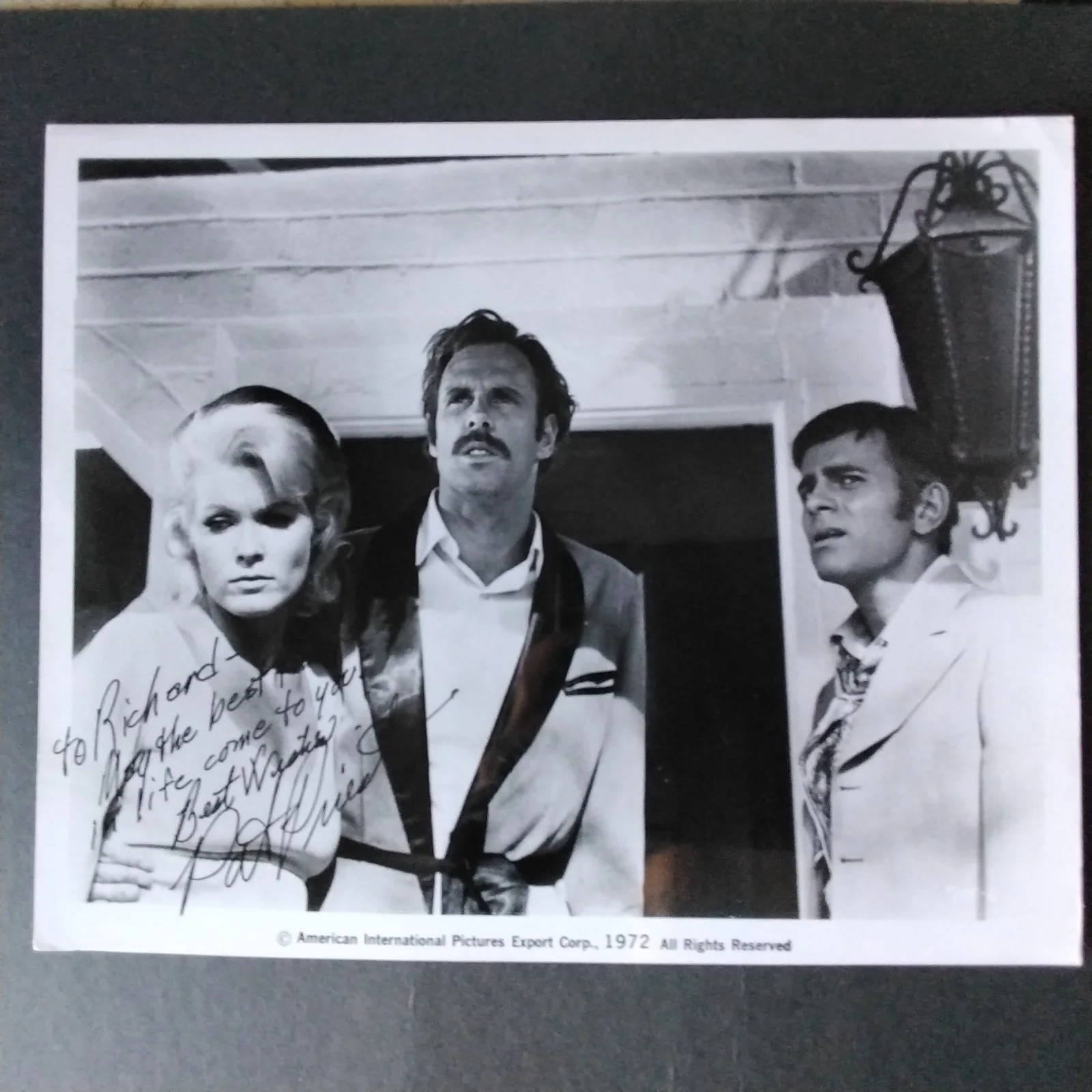 Pat Priest SIGNED 1972 Photo Movie TV Actress The Munsters 2 Headed Transplant, изображение 2