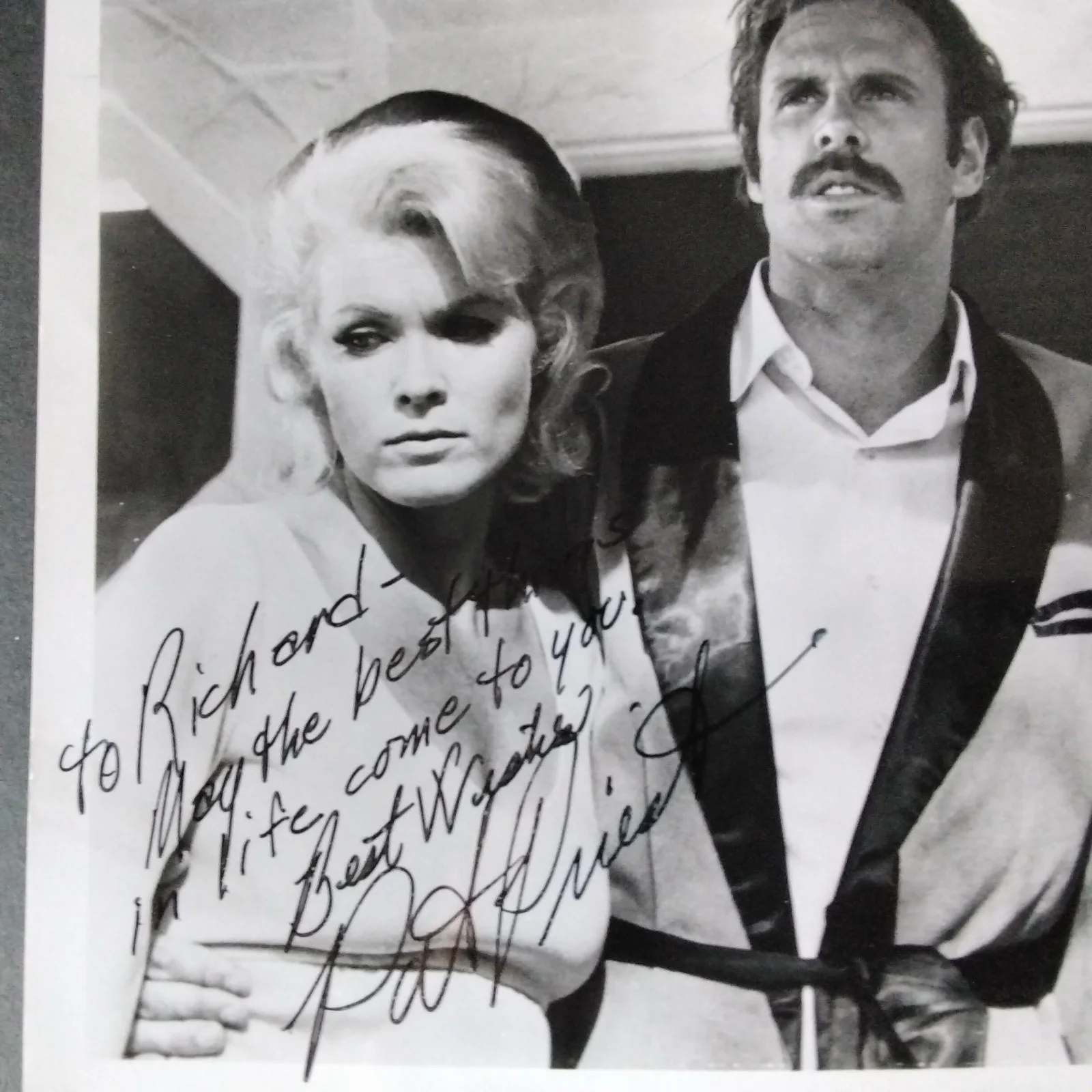 Pat Priest SIGNED 1972 Photo Movie TV Actress The Munsters 2 Headed Transplant, изображение 4