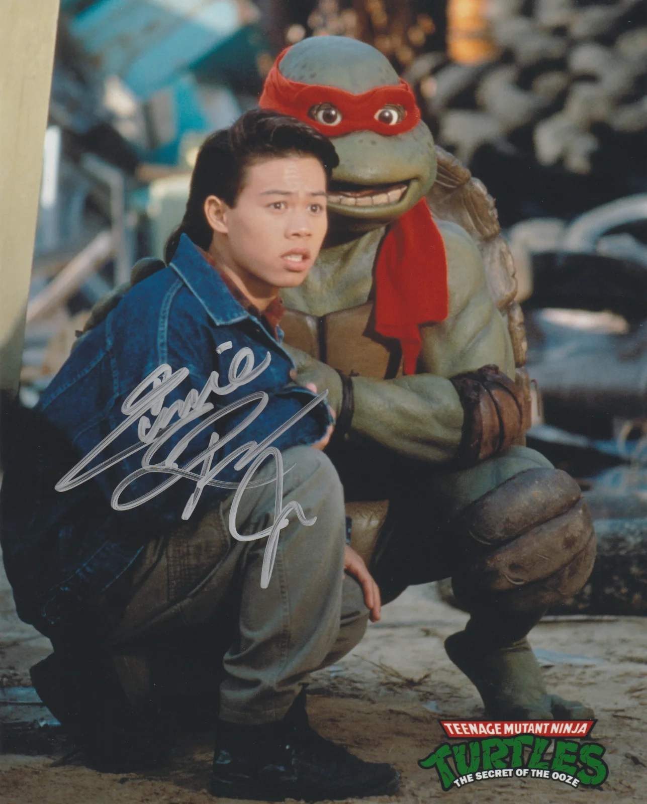 ERNIE REYES Jr — ERNIE REYES JR. SIGNED TEENAGE MUTANT NINJA TURTLES SIGNED 8X10 PHOTO AUTOGRAPH