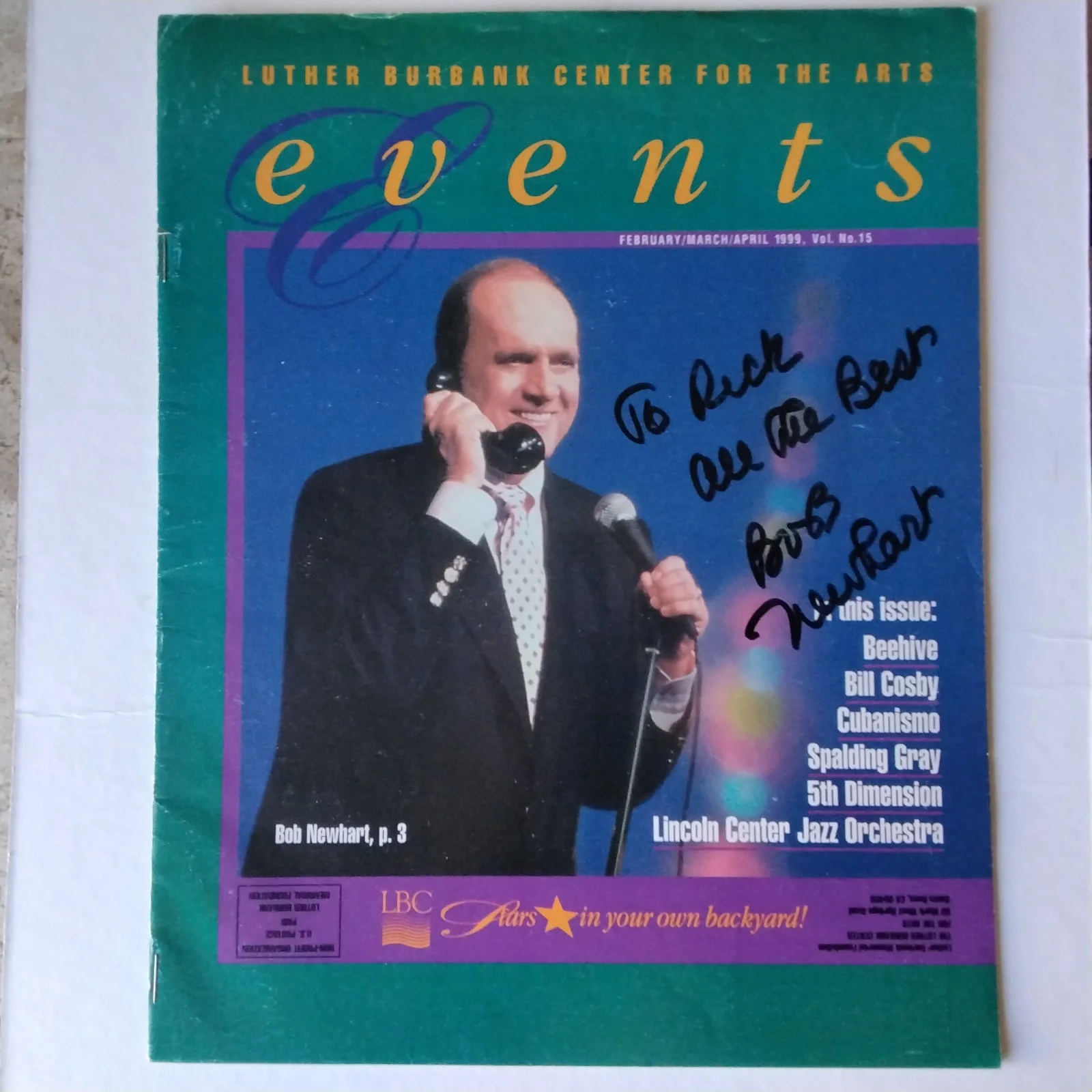 Bob Newhart SIGNED Mag Cover Film TV Actor Comedian In & Out Big Bang Theory Elf, изображение 2