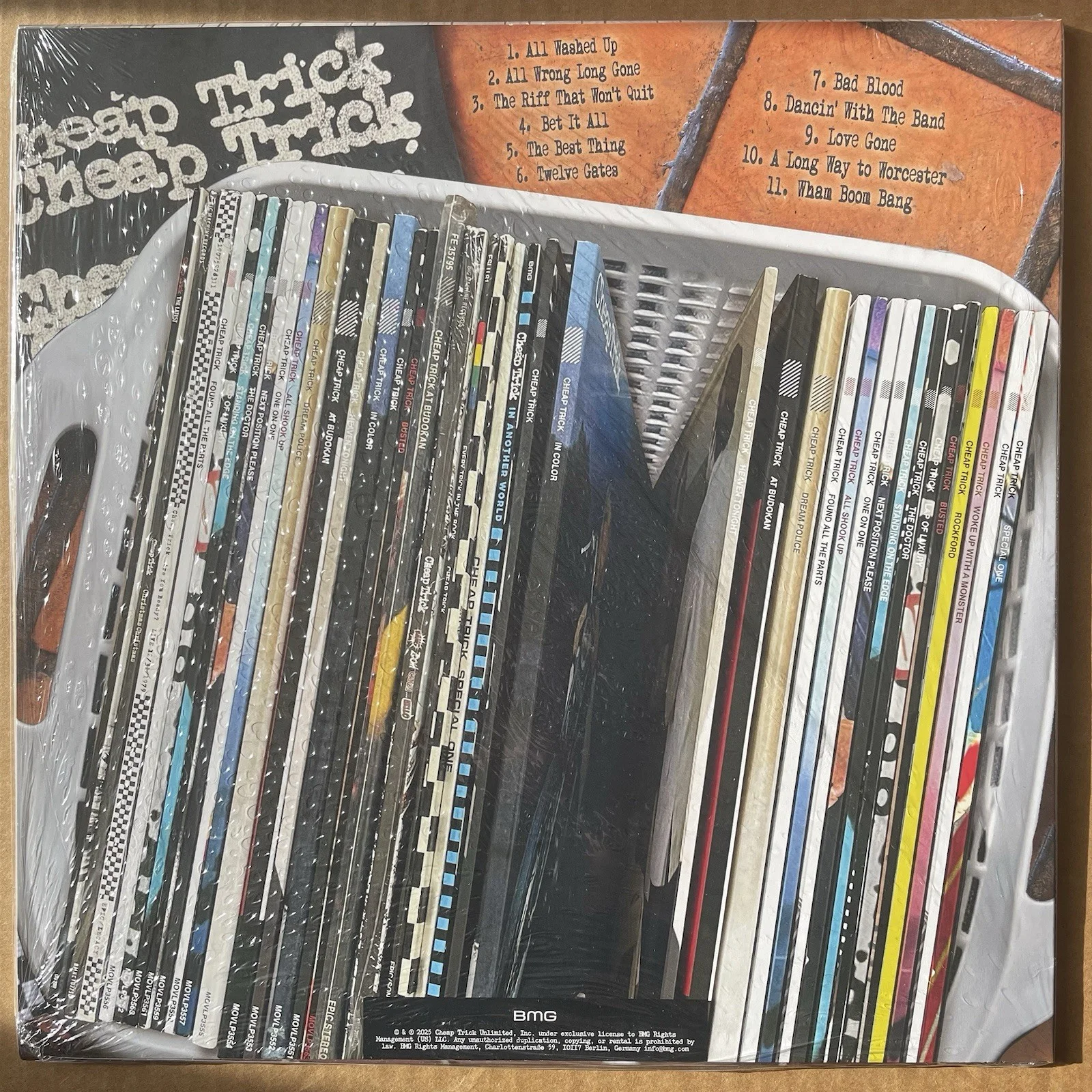 Cheap Trick All Washed Up SEALED LP w Signed Auto Insert Graphite Marble Vinyl, image 3