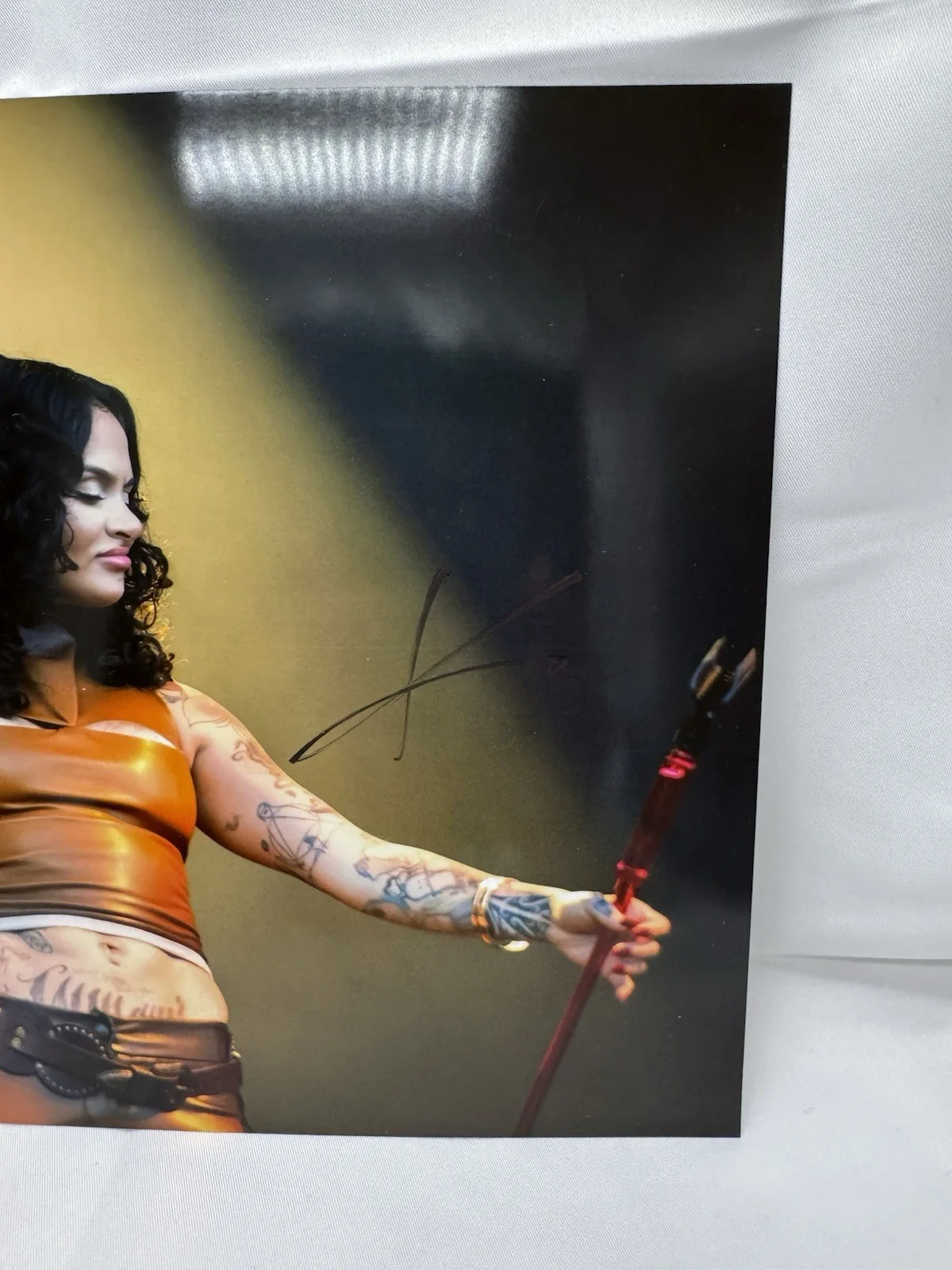 Kehlani Autograph Signed 8x10 Photo Folded Proof, image 3