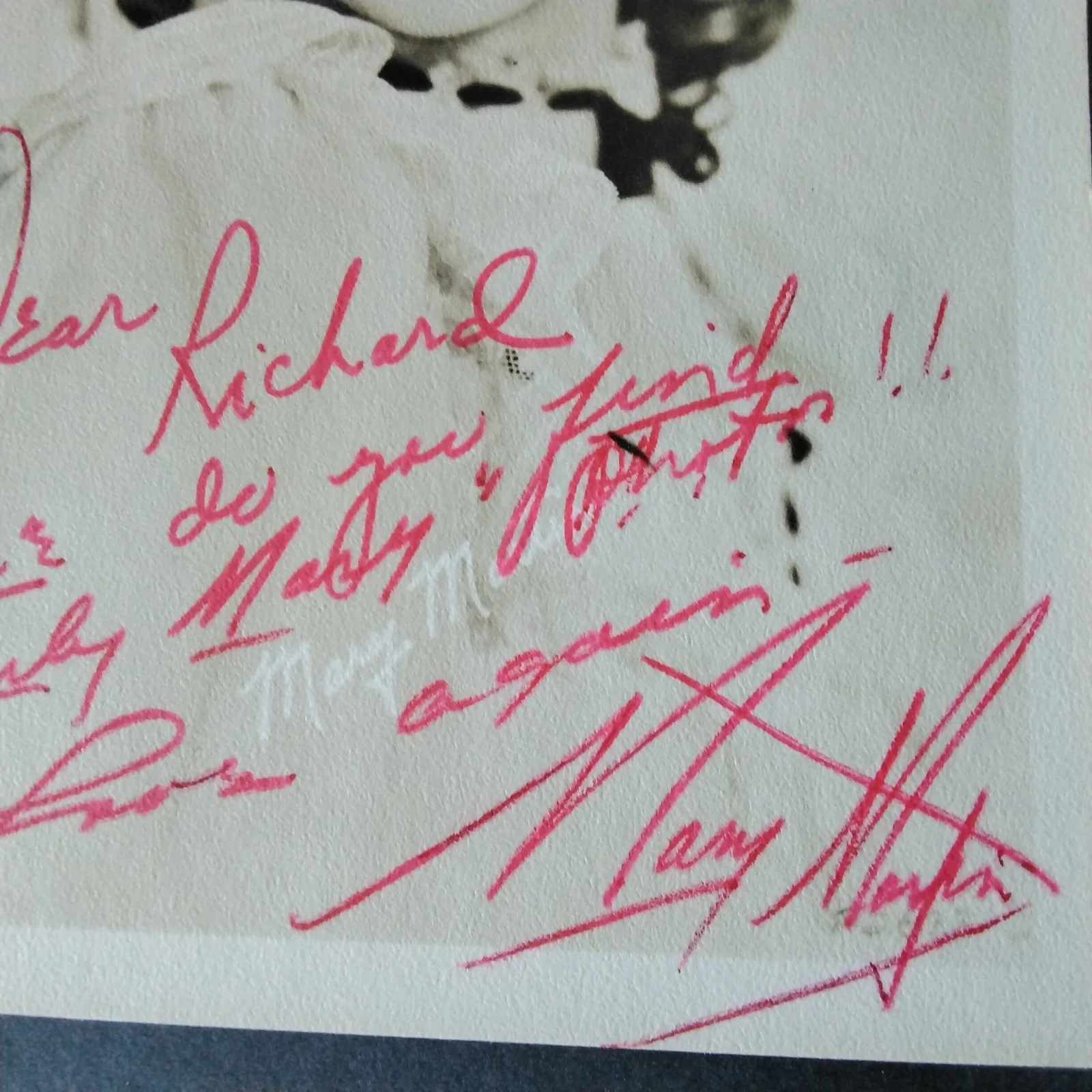 Mary Martin SIGNED DW Photo Film Stage Actress Peter Pan Sound of Music Go Lucky, изображение 4
