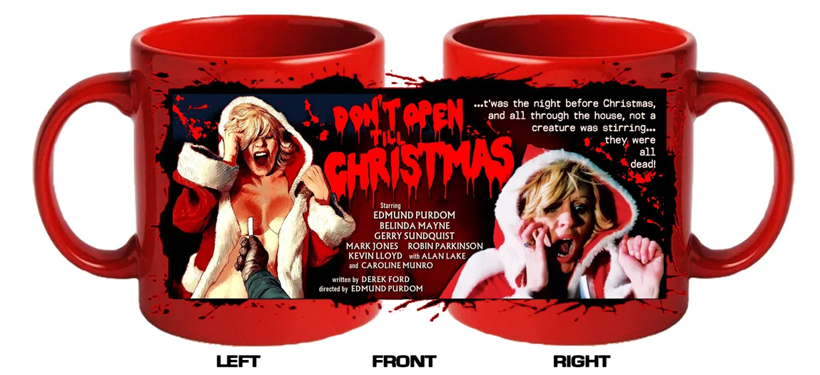 DON'T OPEN TILL CHRISTMAS FILM mugs Custom NEW 80's british slasher, image 5