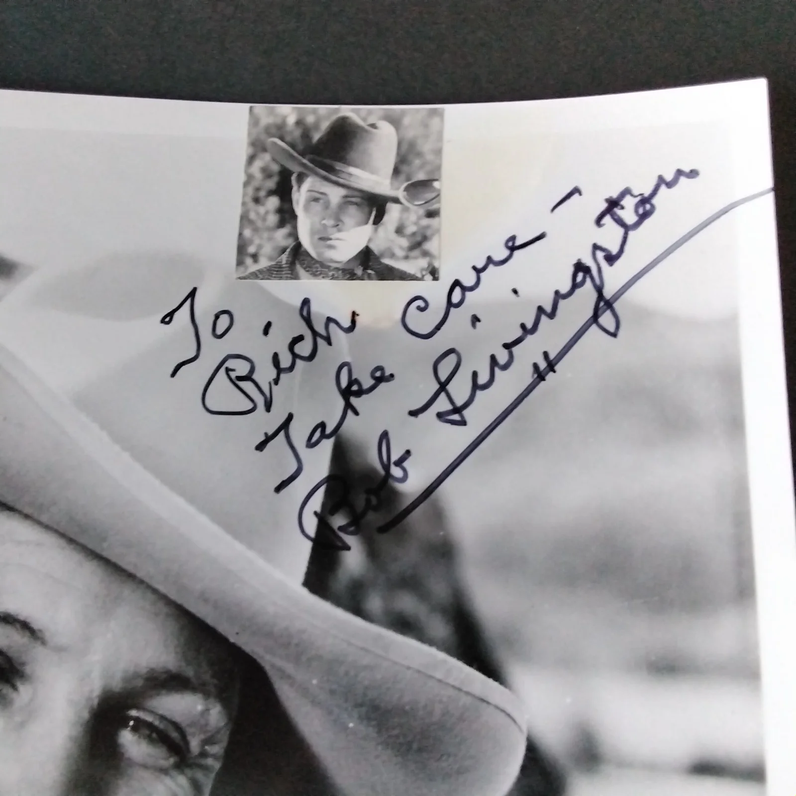 Bob Livingston SIGNED Photo Movie Actor Bold Caballero Lone Ranger 3 Mesquiteers, изображение 4