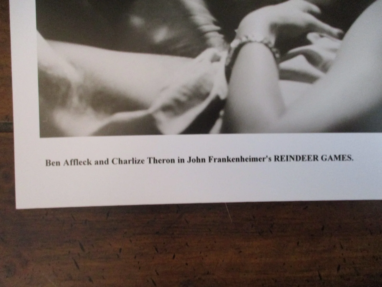 Ben Affleck/Charlize Theron(REINDEER GAMES)10 x 8 2000 Black & White Press Photo, image 2