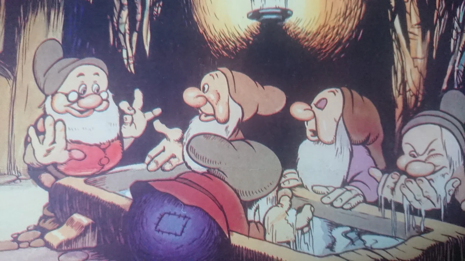Very Rare Walt Disney UK Lobby Card Snow White And The Seven Dwarfs 1944 Reissue, изображение 4