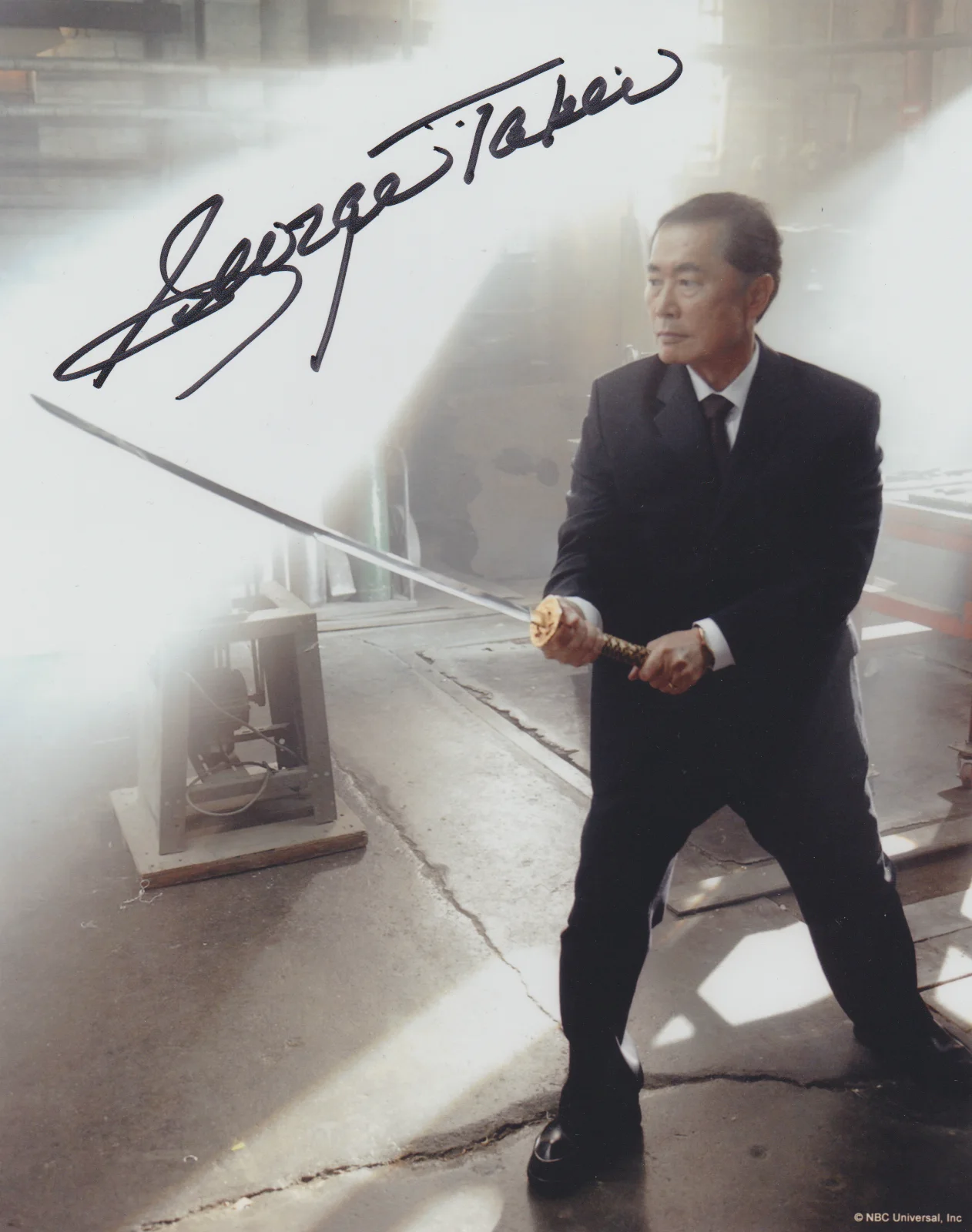 GEORGE TAKEI — GEORGE TAKEI HEROES SIGNED 8X10 COLOR PHOTO AUTOGRAPH KAITO NAKAMURA NBC TV