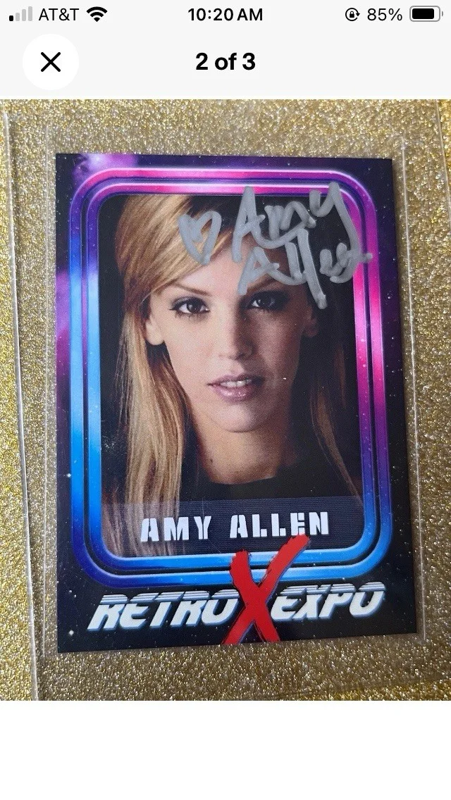 Amy Allen — AMY ALLEN JSA Signed Star Wars Autograph Card Aayla Secura JSA, image 2