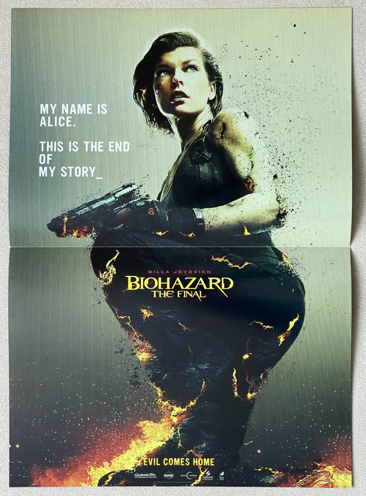 Resident Evil: The Final Chapter -2016 japan Chirashi movie flyer mini poster B5, изображение 2