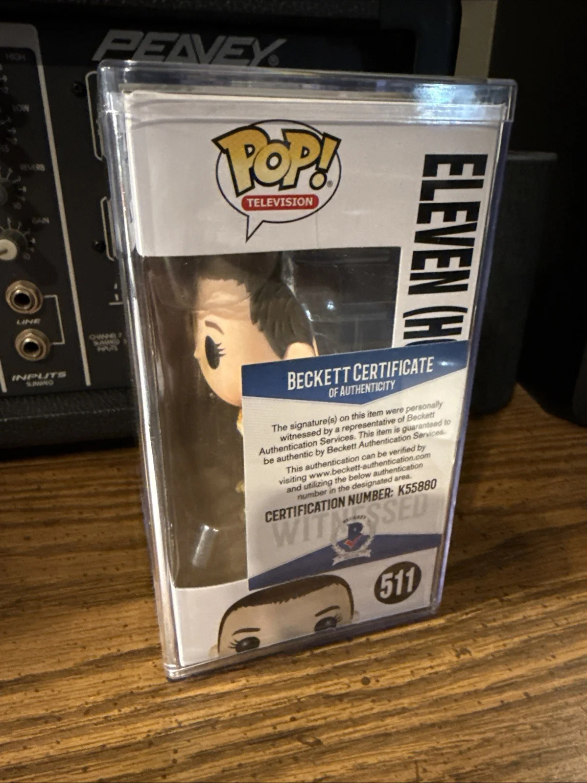 Millie Bobby Brown — Millie Bobby Brown Signed “011” Funko 511 Stranger Things Eleven Beckett Witness, изображение 2