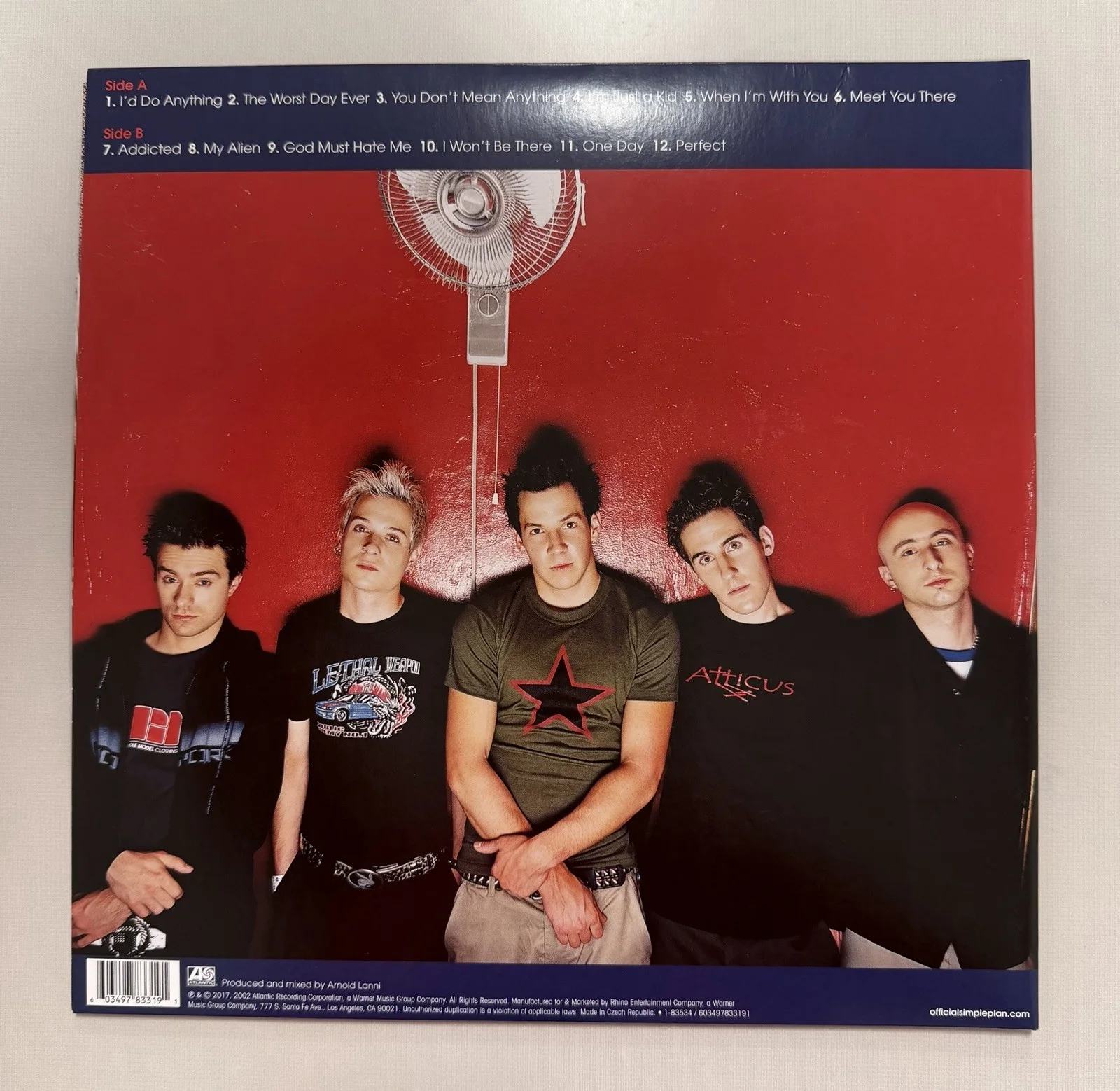 Simple Plan SIGNED No Pads, No Helmets, Just Balls Clear Crystal Vinyl LP Auto, image 2