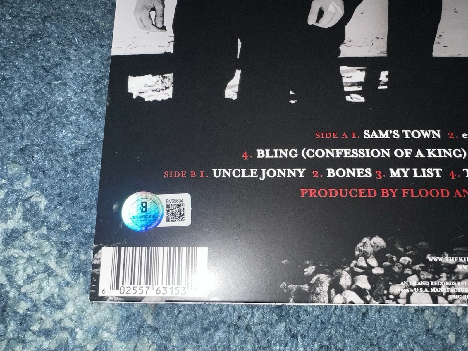 Brandon Flowers Signed Sam’s Town Vinyl The Killers Music Legend Beckett, image 4