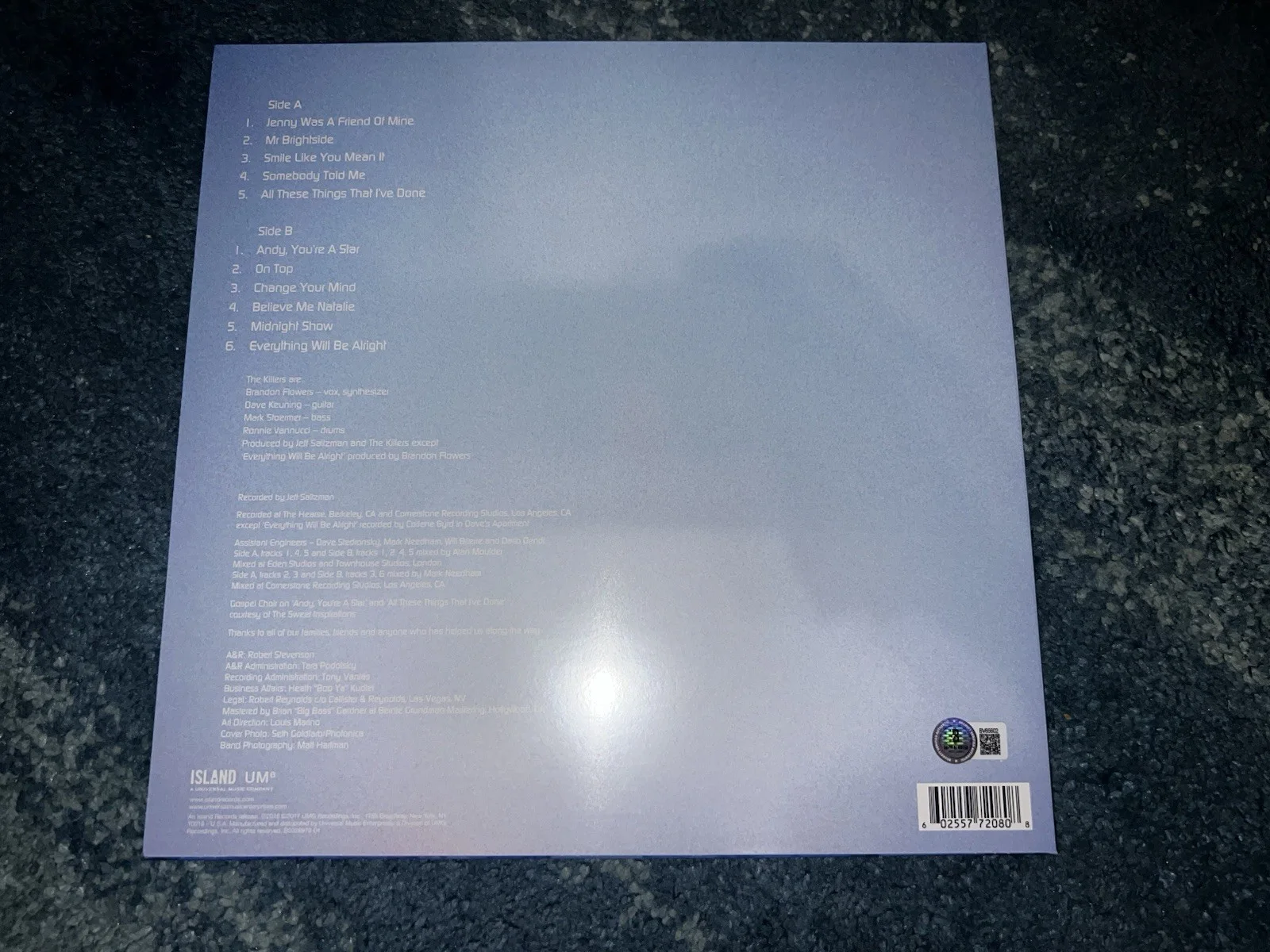 Brandon Flowers Signed Hot Fuss Vinyl The Killers Music Legend Beckett, изображение 3
