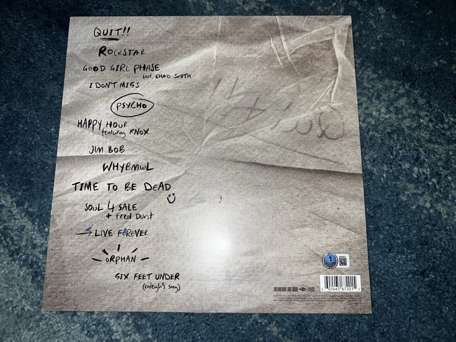 Hardy Signed Quit!! Vinyl Country Music Superstar Legend Beckett, изображение 3