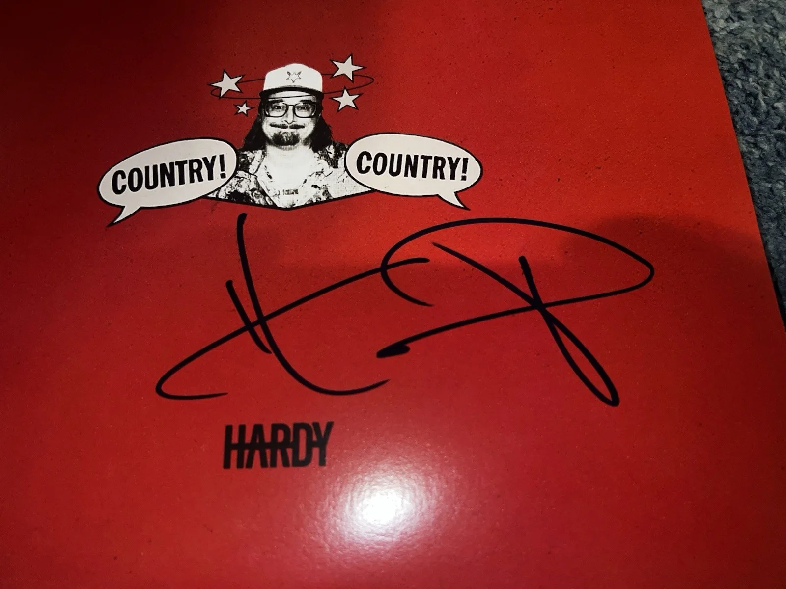 Hardy Signed Country, Country Vinyl Country Music Superstar Legend Beckett, изображение 2