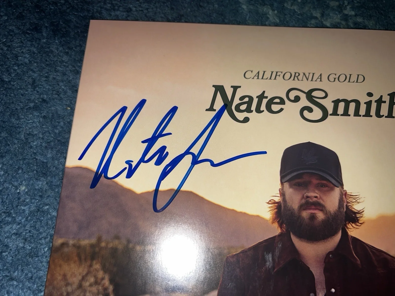 Nate Smith Signed California Gold Vinyl Country Legend Beckett, image 2