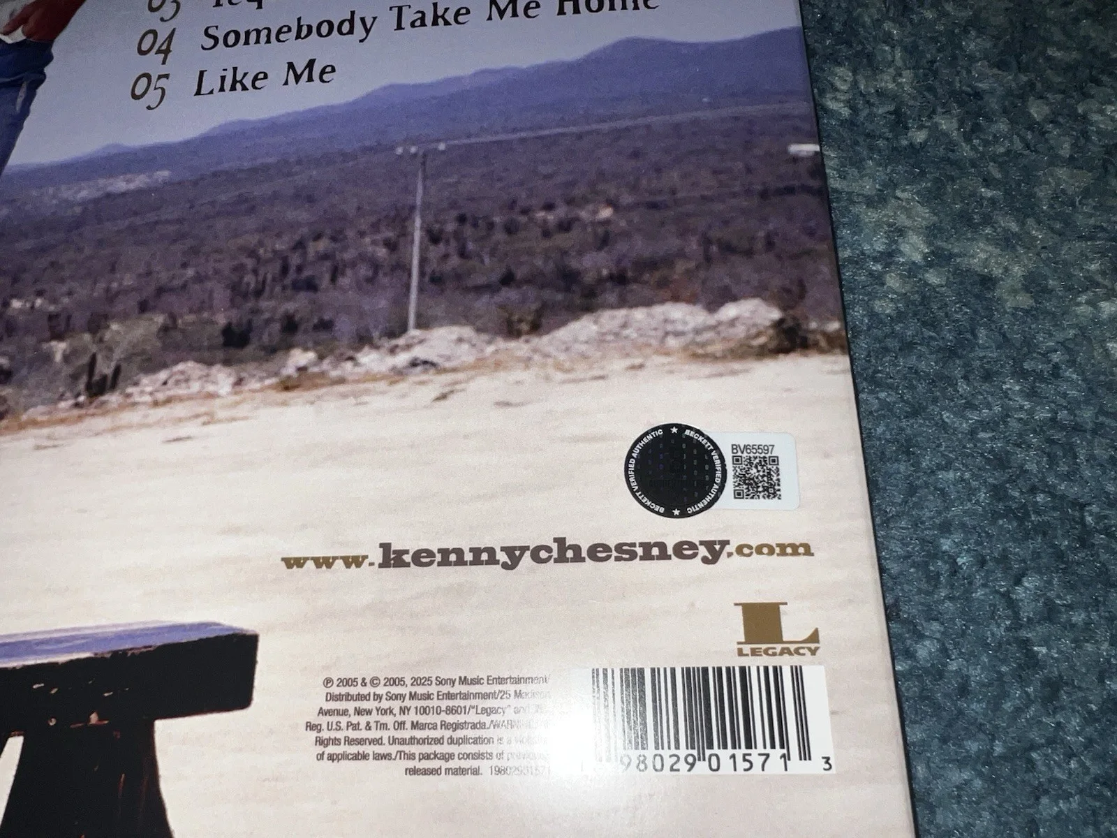 Kenny Chesney Signed The Road And The Radio Vinyl Country Legend Beckett #2, изображение 4