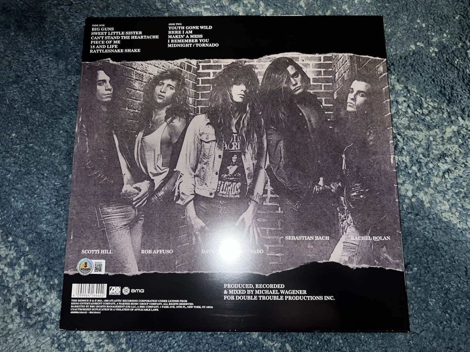 Sebastian Bach Signed Skid Row Vinyl Hard Rock Legend Superstar Beckett, изображение 3