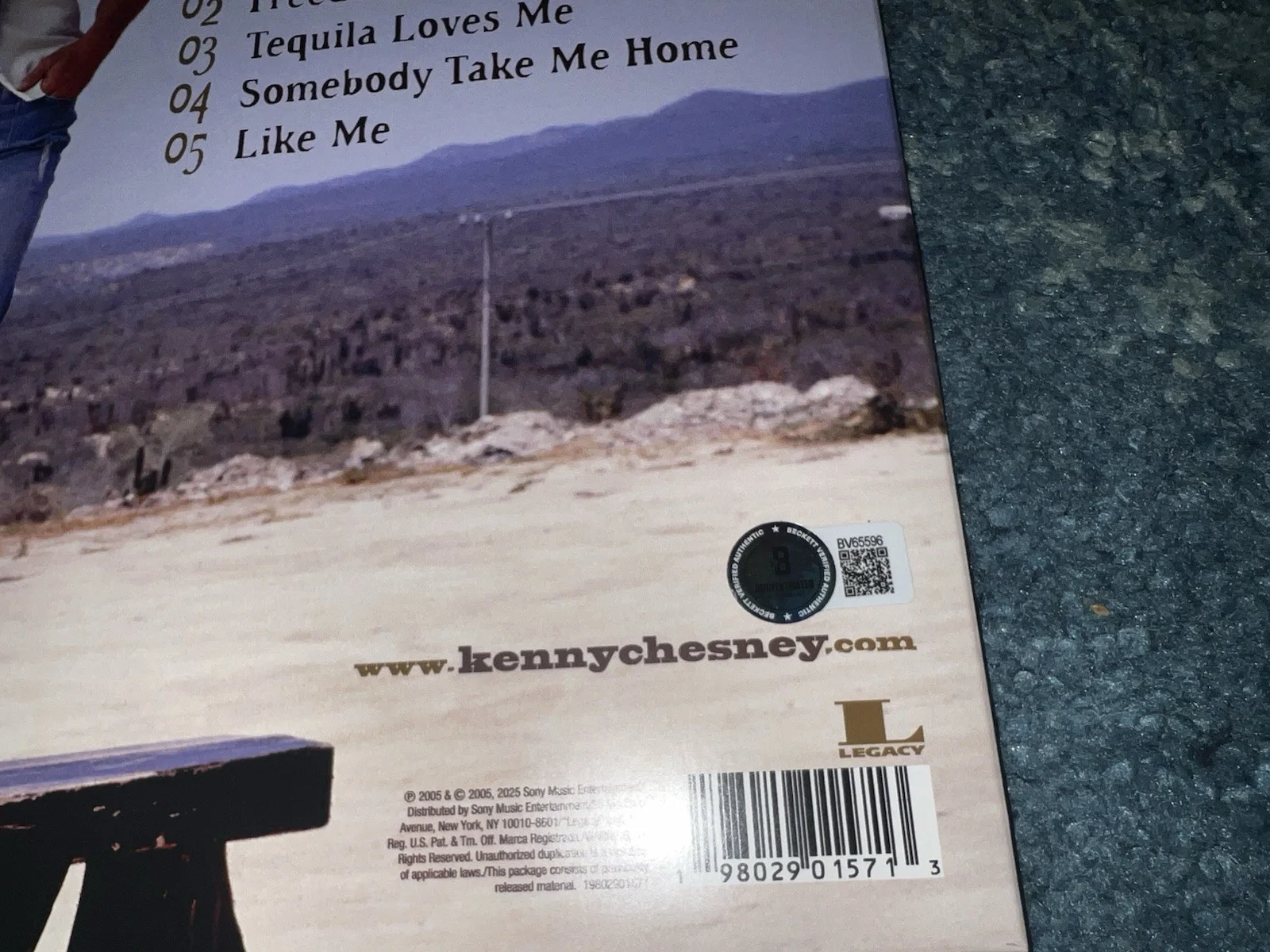 Kenny Chesney Signed The Road And The Radio Vinyl Country Legend Beckett, изображение 4