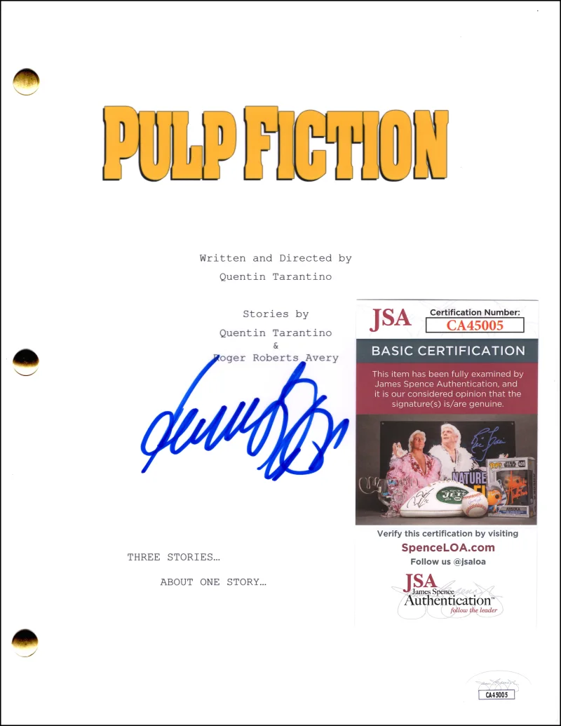 Samuel L Jackson — Samuel L Jackson Signed Autograph Pulp Fiction Movie Script Screenplay - JSA COA, image 2