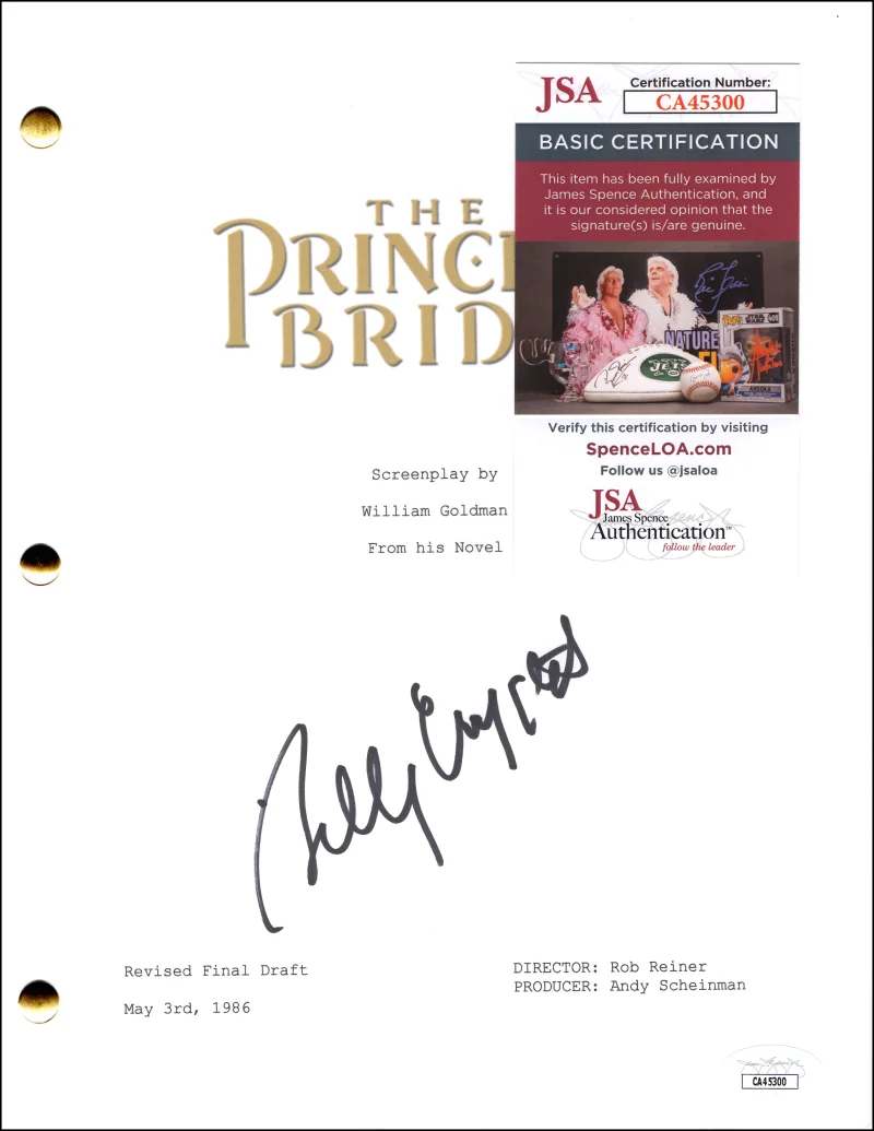 Billy Crystal — Billy Crystal Signed Autograph The Princess Bride Movie Script Screenplay JSA, image 2
