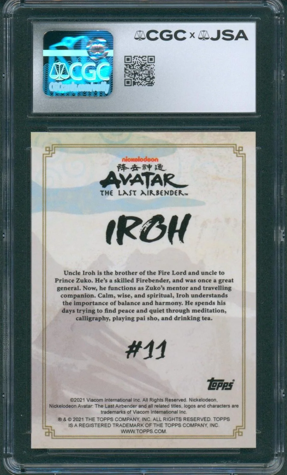 Greg Baldwin — Greg Baldwin Signed Card Avatar Last Airbender Iroh Gem Mint 10 CGC x JSA SLAB, изображение 2