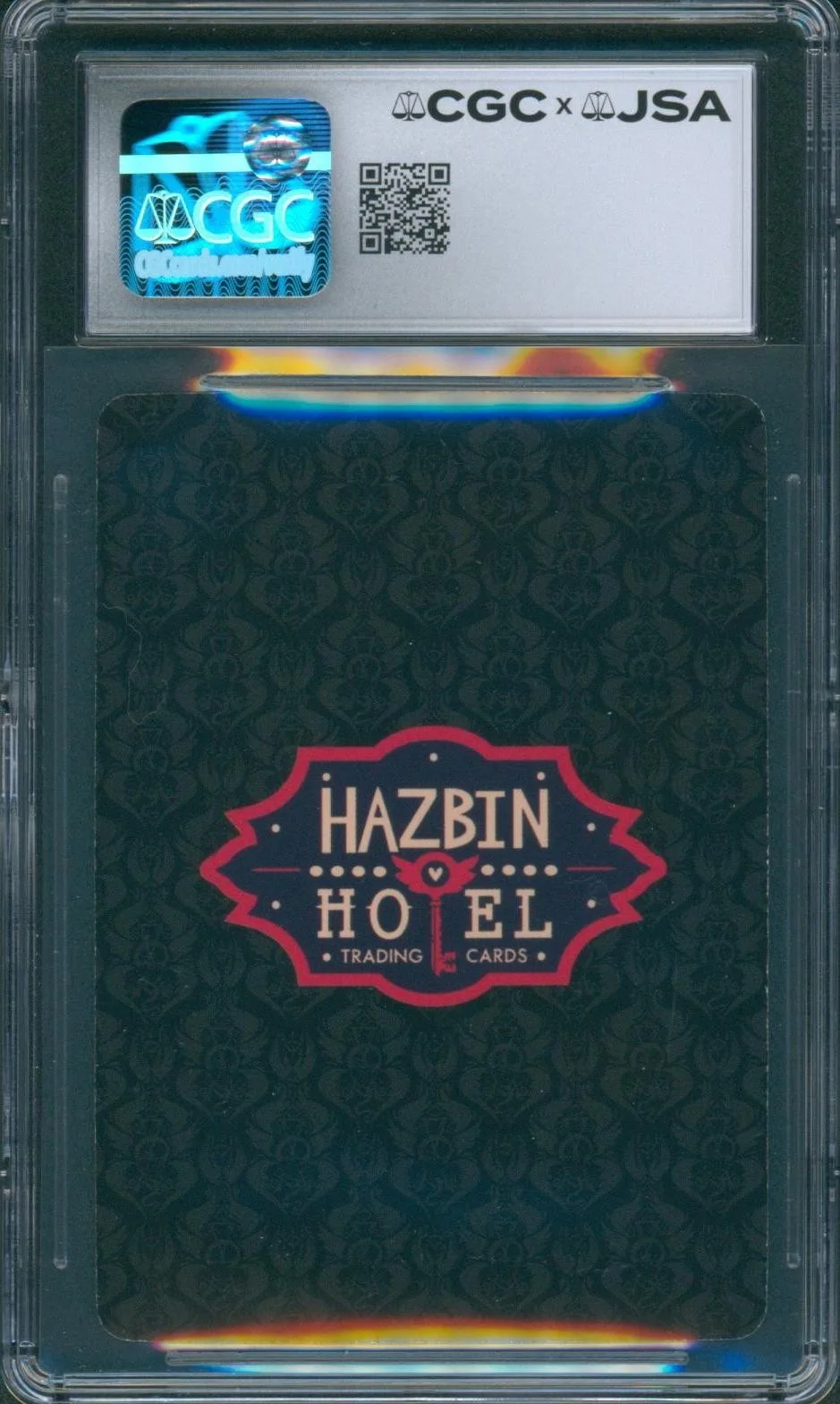 Alex Brightman — Alex Brightman Signed Card Hazbin Hotel Sir Pentious Gem Mint 10 CGC x JSA SLAB, изображение 2