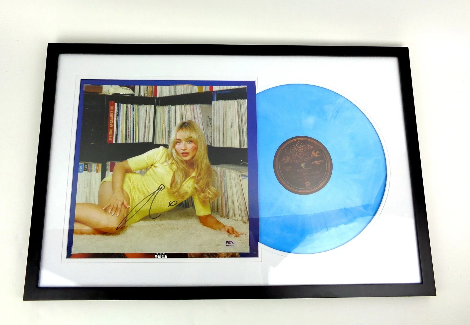 Sabrina Carpenter — Sabrina Carpenter Signed Short N' Sweet Vinyl Record Album Framed PSA/DNA COA