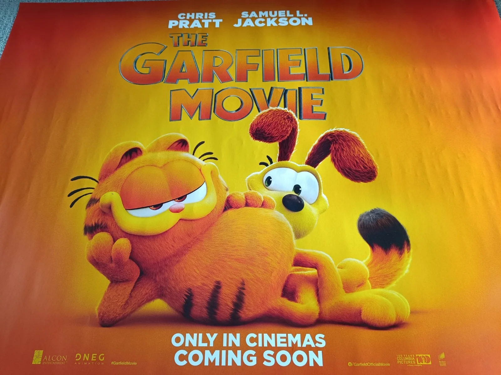 The Garfield Movie Official Quad Cinema Poster – Coming Soon – Rare Collectible, изображение 2