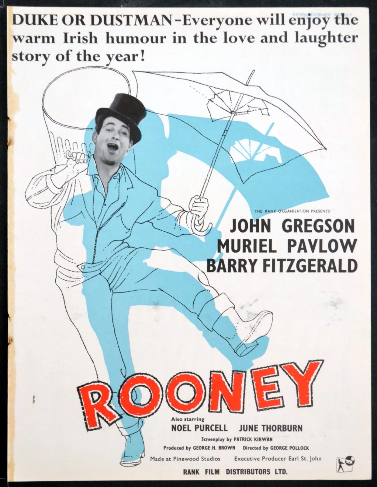 DUKE WORE JEANS 1958 Tommy Steele 6-5 SPECIAL John Barry 7 TRADE ADVERT, image 2