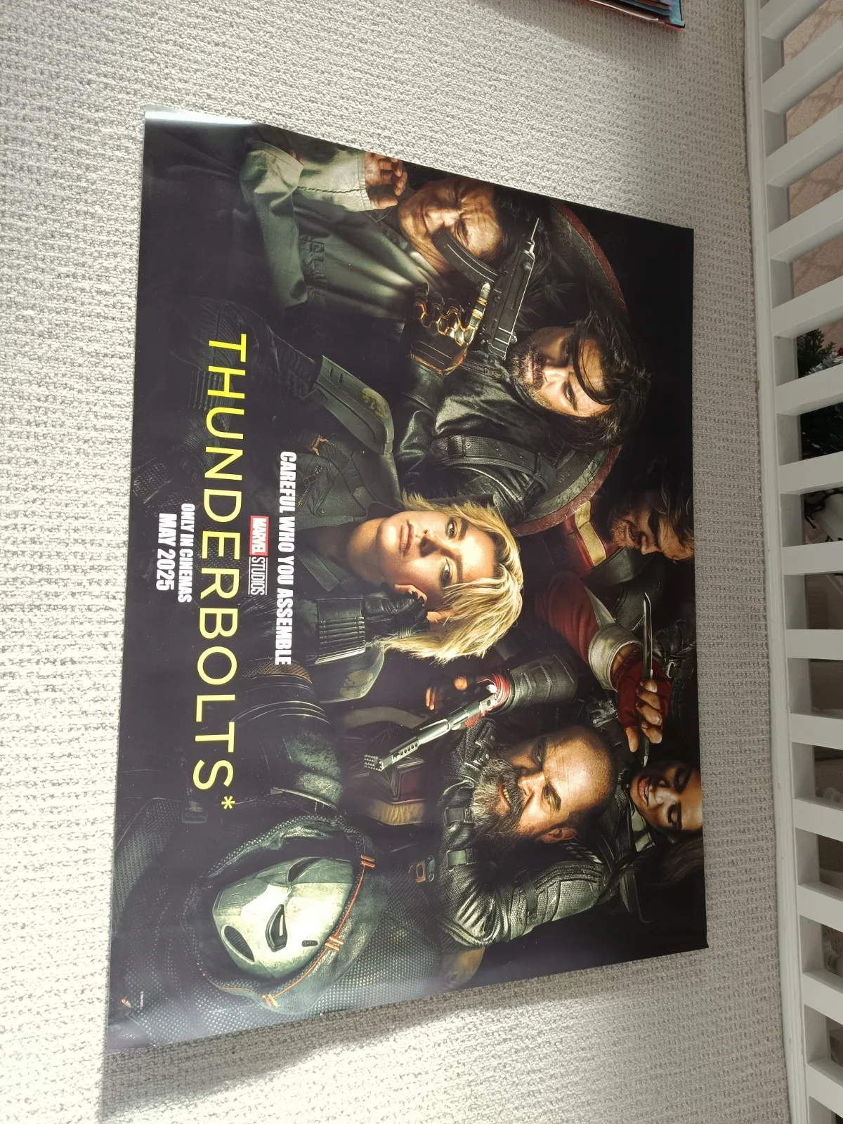 THUNDERBOLTS MARVEL AVENGERS ORIGINAL UK QUAD CINEMA POSTER, изображение 2