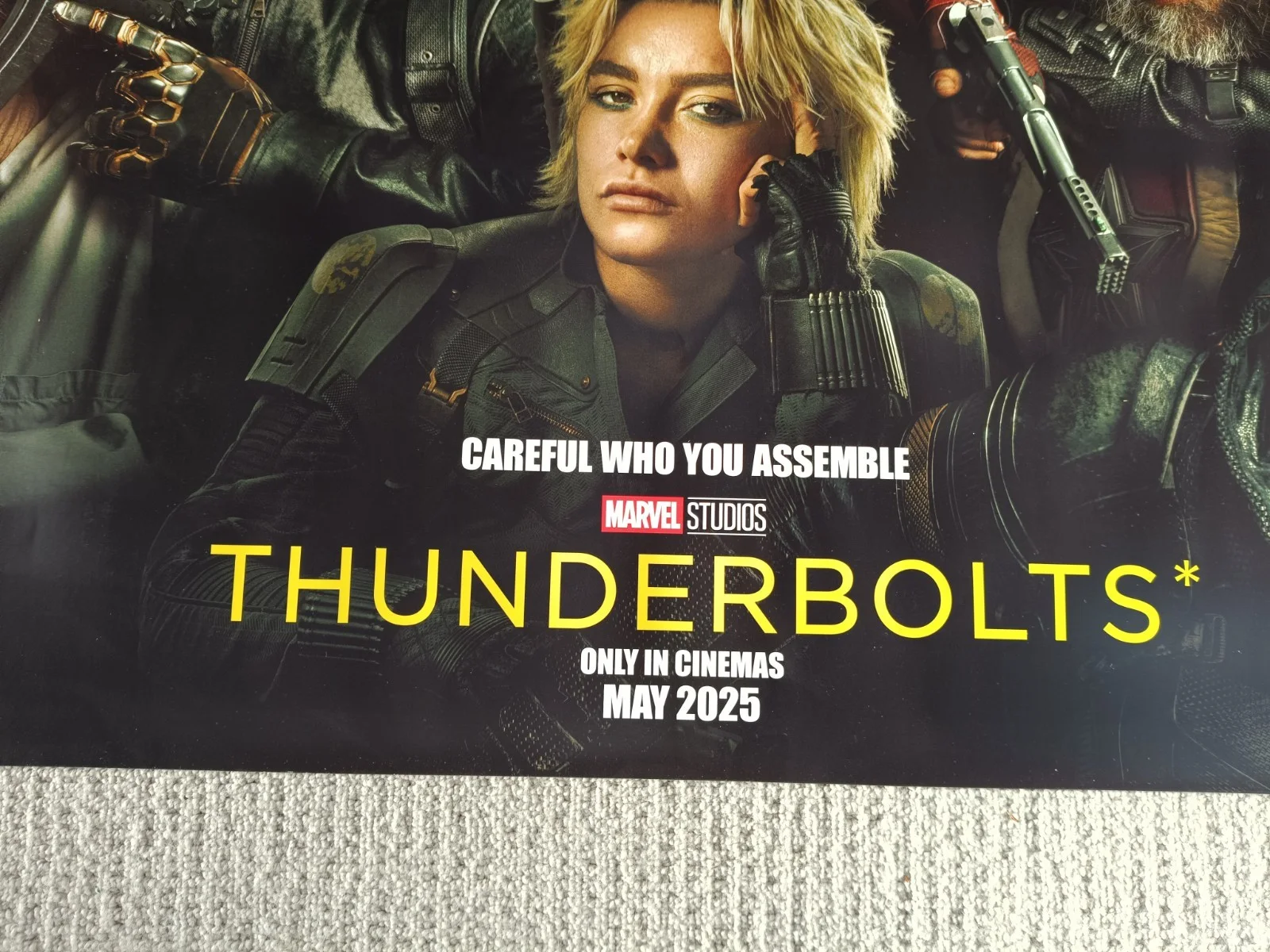 THUNDERBOLTS MARVEL AVENGERS ORIGINAL UK QUAD CINEMA POSTER, изображение 3