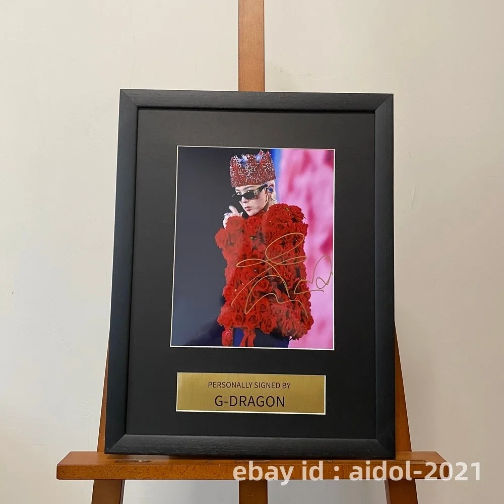 BIGBANG G-DRAGON Autographed Signed Photo 8*10 K-POP Collection RARE 2025D, изображение 2