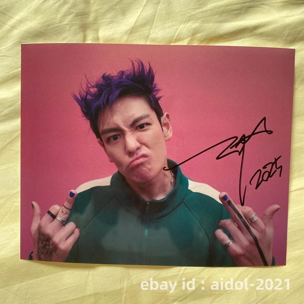 BIGBANG T.O.P TOP Autographed Signed Photo 8*10 K-POP Collection RARE 2025G, изображение 3