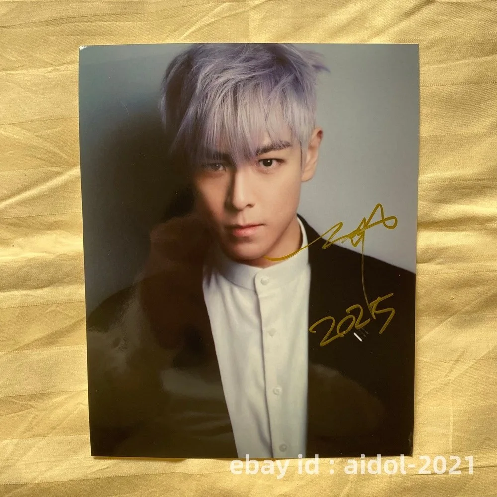 BIGBANG T.O.P TOP Autographed Signed Photo 8*10 K-POP Collection RARE 2025F, изображение 3