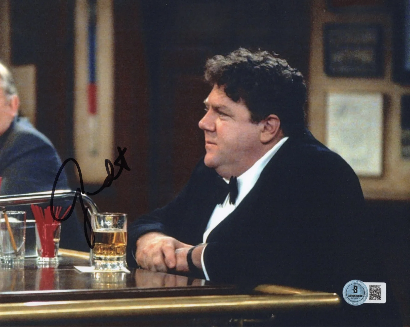 Ted Danson — George Wendt NORM PETERSON Autographed Signed Cheers 8x10 Photo Beckett BAS
