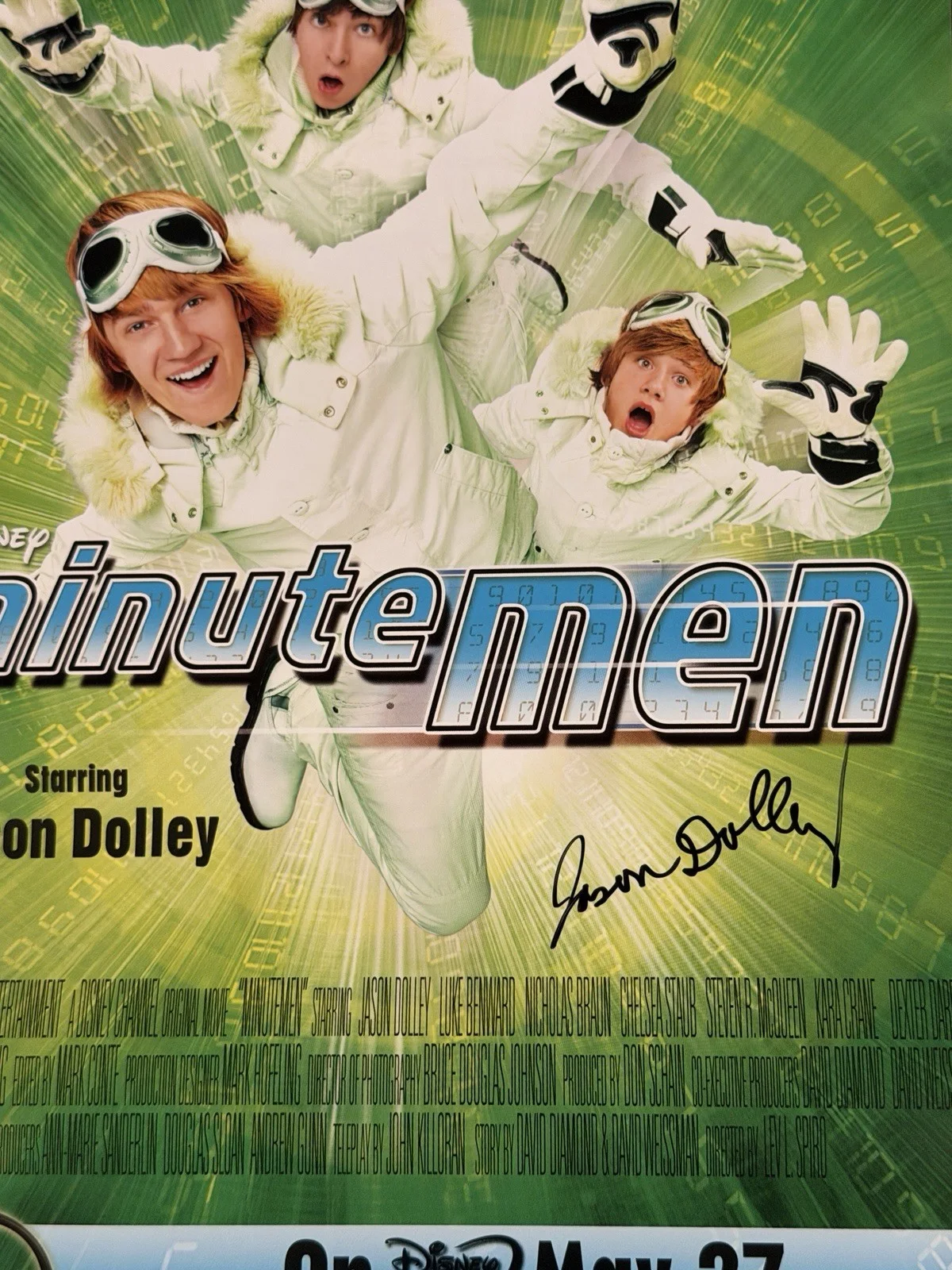Jason Dolley — EXCLUSIVE KEWL Merch Minutemen Poster 9x14 SIGNED by Disney Star Jason Dolley, изображение 2